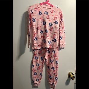 Girls long sleeve two piece mermaid PJs